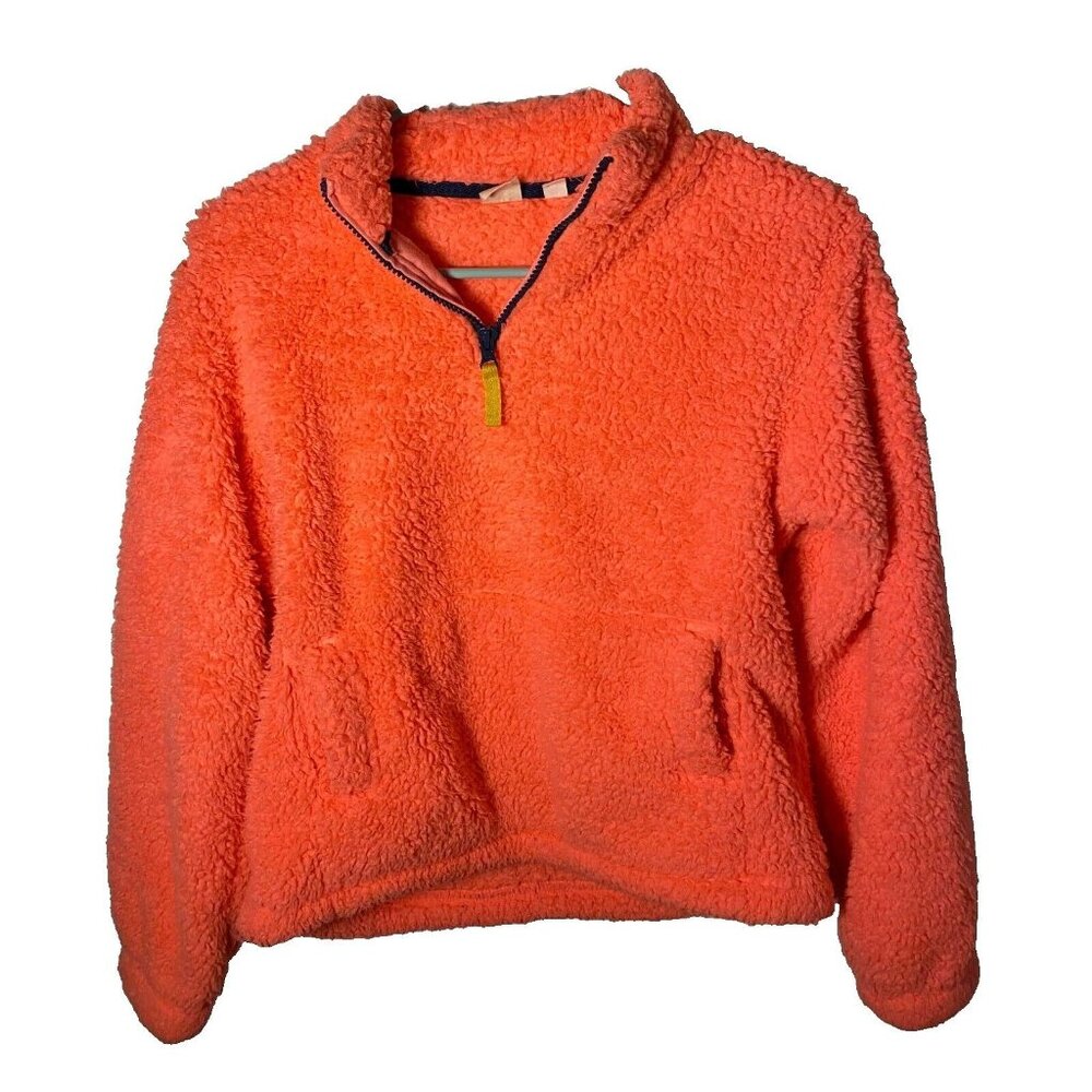 Gap Kids Fleece Sweater‎ Girls Pink Large Fuzzy Soft XXL 14-16